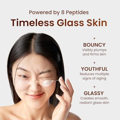 The Face Shop 8 Peptide Moisturizer Vegan Mucin For Nourishing & Firming Moisturizing Cream For All Skin Types Korean Skin Care 50 Ml / 1.69Fl. Oz
