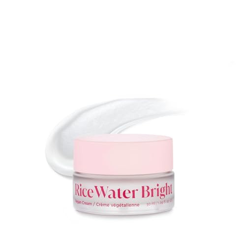 The Face Shop Rice Water Bright Vegan Cream - Instant Moisturization Quick-Absorbing Formula - Vegan Brightening - Rice Water Niacinamide Hyaluronic Acid - Moisturizer Face Cream - Korean Skin Care