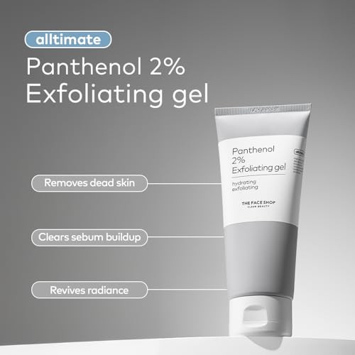 The Face Shop Alltimate Facial Exfoliator - Peeling Gel With Panthenol & Aha/Bha Gentle Formula For Smooth Glowing And Hydrated Skin Deep Cleansing Korean Skin Care 5.07 Fl. Oz.