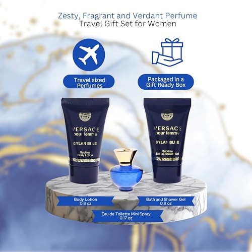 Versace Dylan Blue 3 Piece Mini  Set For Women