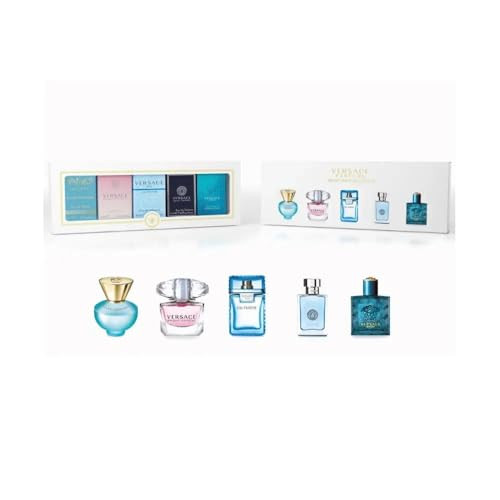 Versace Perfume Collection - Eros Bright Crystal Dylan Blue & More 5 Piece Set