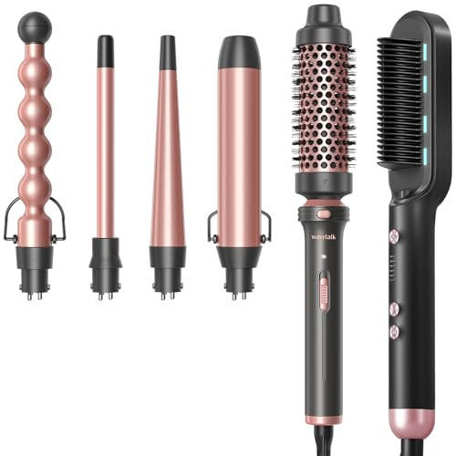 Wavytalk Ionic Hair Straightener Brush And 5 In 1 Curling Iron
