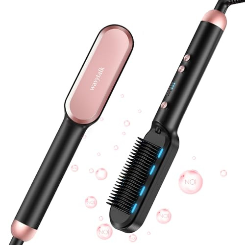 Wavytalk Ionic Hair Straightener Brush And 5 In 1 Curling Iron