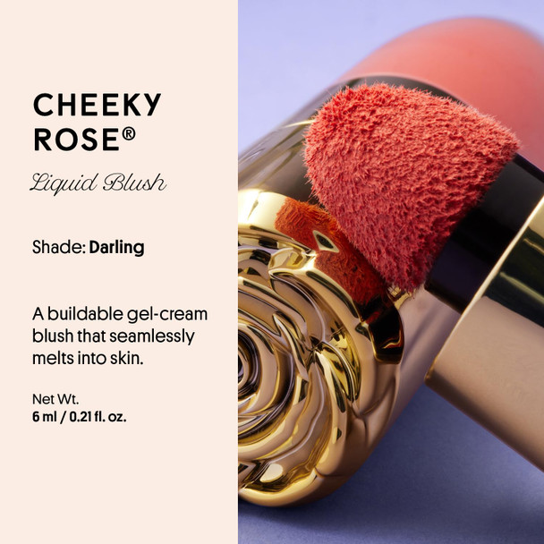 Winky Lux Cheeky Rose Liquid Blush - Gel Cream With Buildable Color Lightweight Velvet Finish For Long Lasting Color Dusty Rose Blush Noble