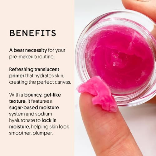 Winky Lux Jelly Bear Hydrating Primer Minimize Pores & Smooth Skin Grip Makeup Moisturizing With Hyaluronic Acid Makeup Primer