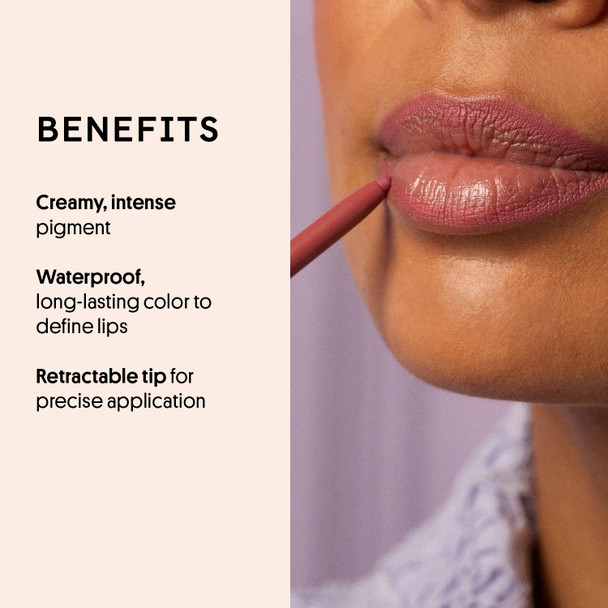 Winky Lux Dirty Love Demi Matte Lip Liner Pencil - Vibrant Red Lipliner Waterproof Long Lasting Formula Creamy Retractable Tip For Precision & Nourishment Matte Finish