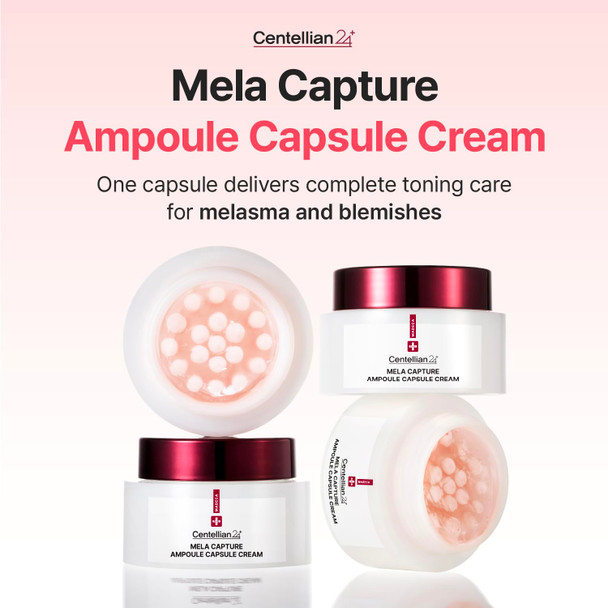 CENTELLIAN 24 Madeca Mela Capture Ampoule Capsule Cream Ampoule Cream 1.85 fl oz  55ml Anti Aging Face Moisturizer with Peptides and Centella Asiatica Hydrating Korean Skincare