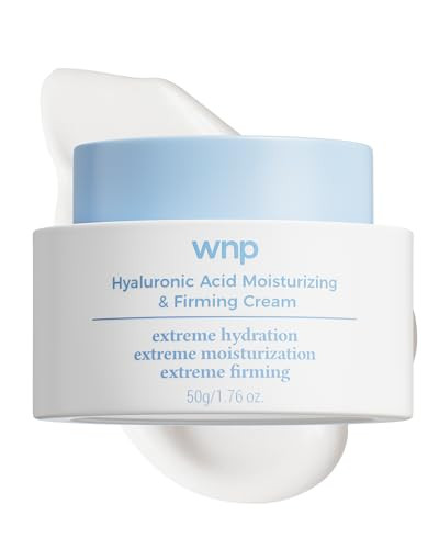 Wnp Hyaluronic Acid Moisturizing & Firming Cream -4D Hyaluronic Acid Aloe Verapeptidescollagenceramides Anti-Aging Face Moisturizer Vegan Skincare For Fine Lineswrinkles Dry Sensitive Skin