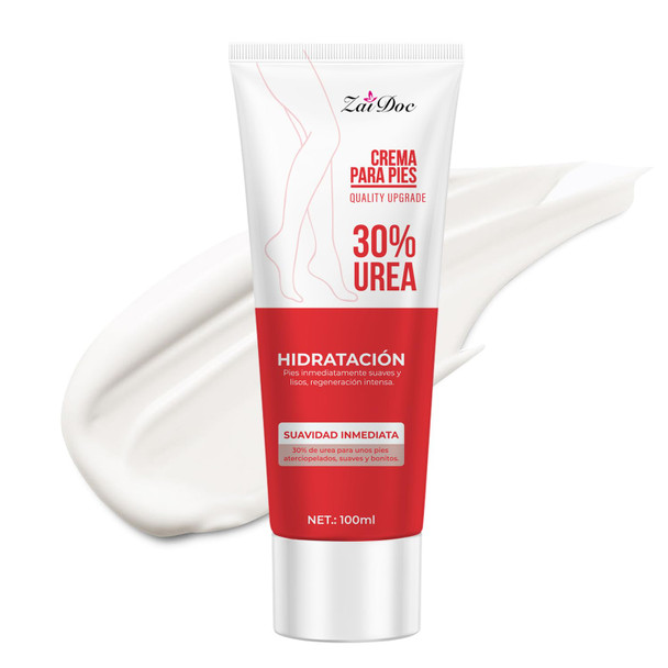 Zaidoc 2 Pack Urea Cream 30 Percent For Feet 3.38 Oz Foot Cream And Hand Cream Maximum Strength With Hyaluronic Acid Aloe Vera For Deep Moisturizes Callus Remover