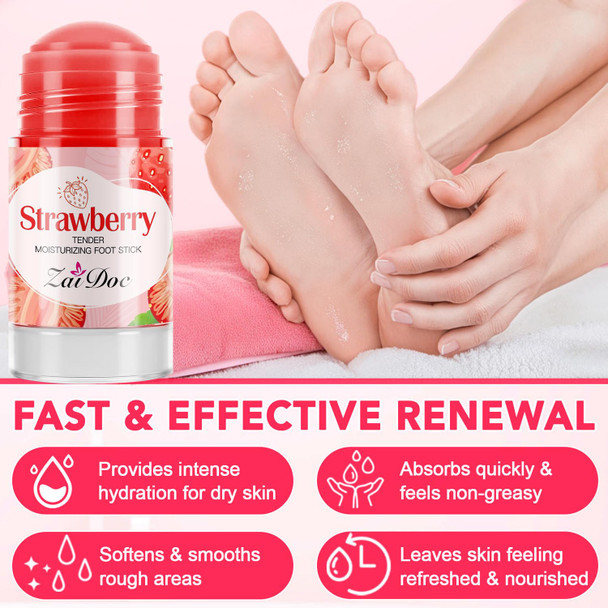 Zaidoc Tender Moisturizing Foot Cream Liquid Paraffin & Olive Oil For Dry & Cracked Heels1.41Oz (Orange)