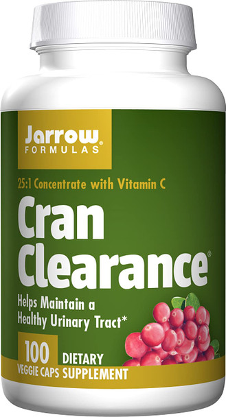 Jarrow Formulas Cran Clearance, Helps Maintain a Healthy Urinary Tract, 100 Caps