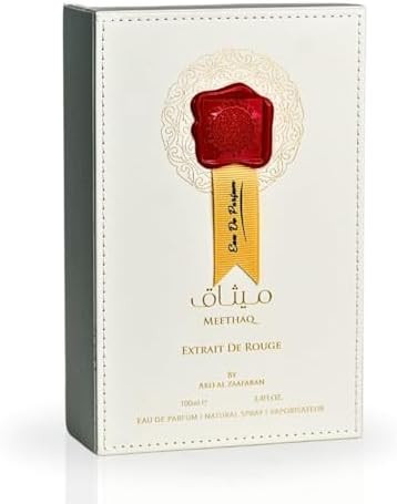 Ard Al Zaafaran Meethaq Extrait De Rouge Edp Spray 100Ml (3.4 Oz) A Harmonious Blend Of Warm Florals.
