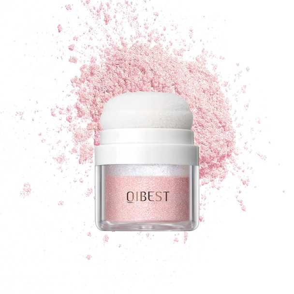 Bangfeng Multipurpose Polvo De Hadas Shimmering Powder Fairy Bomb Highlighter Makeup Long Lasting Smooth Shimmer Glow Face Illuminator Contour Polvo De Hadas Makeup (Light Pink)