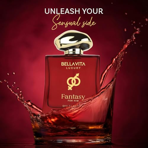 Bellavita Luxury Mood Collection Fantasy Perfume For Men 100Ml Pheromone Inspired Technology Long Lasting Fragrance Notes Of Orange Vetiver And Saffron Floral Spicy Premium Fragrance