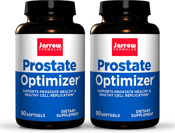 Jarrow Formulas Prostate Optimizer - 90 Softgels, Pack of 2 - Supports Prostate Health, Bladder Function & Urinary Flow - Healthy Cell Replication - 60 Total Servings