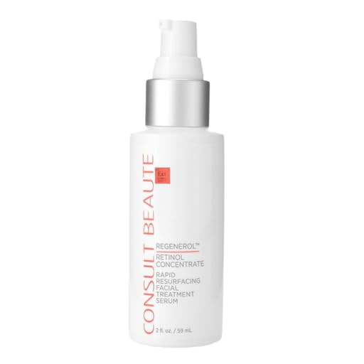 Consult Beaute Regenerol Rapid Resurfacing Retinol Serum For Face Facial Treatment Concentrate With Bakuchiol Res Skin Texture & Diminishes The Appearance Of Fine Lines And Wrinkles 2 Fl. Oz.