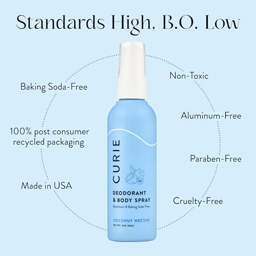 Curie Whole Body Deodorant - Og Spray Variety Pack - Aluminum Natural Paraben Cruelty Vegan - Coconut Nectar Orange Neroli And White Tea (3Pk)