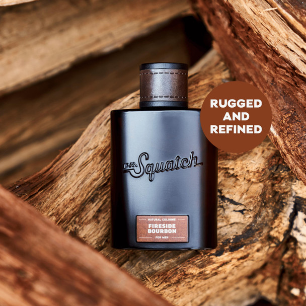 Dr. Squatch Natural Cologne For Men Scent Lock Technology And Sustainably Sourced Ingredients Fireside Bourbon Cologne 1.7 Fl Oz