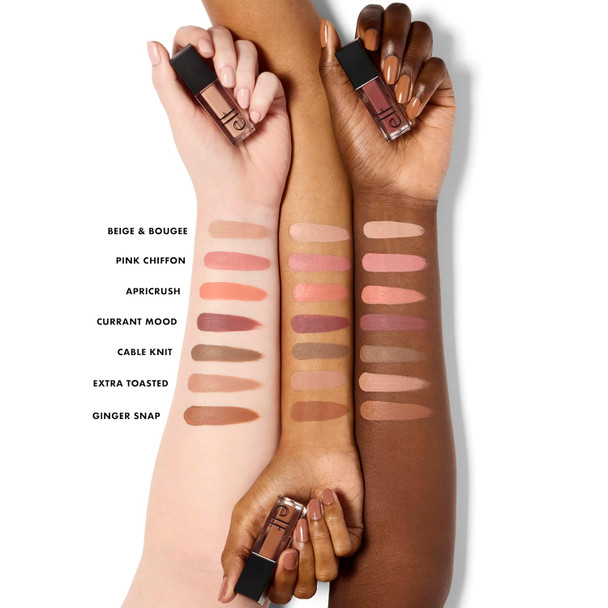 E.L.F. Liquid Velvet Eyeshadow Crease-Resistant Liquid-To-Powder Eyeshadow For A Rich Soft-Matte Finish Vegan & Cruelty- Beige & Boujee