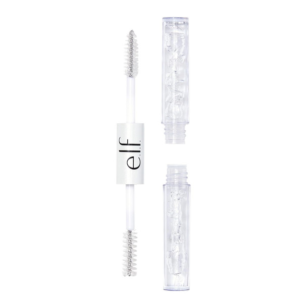 E.L.F. Clear Brow & Lash Mascara Dual-Sided Brushable Clear Gel For Groomed Brows & Eyelashes Long-Wear Conditioning Formula Vegan & Cruelty-