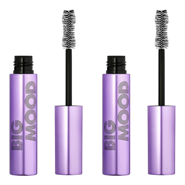 E.L.F. Big Mood Waterproof Mascara Instantly Creates Long-Lasting Bold & Lifted Voluminous Lashes Infused With Jojoba Wax Black 0.30 Fl Oz