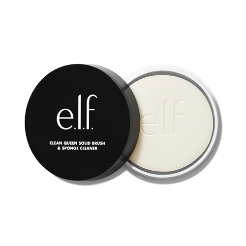 E.L.F. Clean Queen Solid Brush & Sponge Cleaner Cleanses Face & Eye Makeup Brushes & Sponges Nourishing Non-Damaging Formula Vegan & Cruelty-