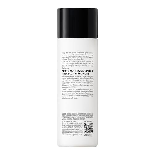 E.L.F. Clean Queen Liquid Brush & Sponge Cleaner Gentle Foaming Cleaner For Removing Leftover Makeup Dirt & Grime Vegan & Cruelty- 4.1 Oz