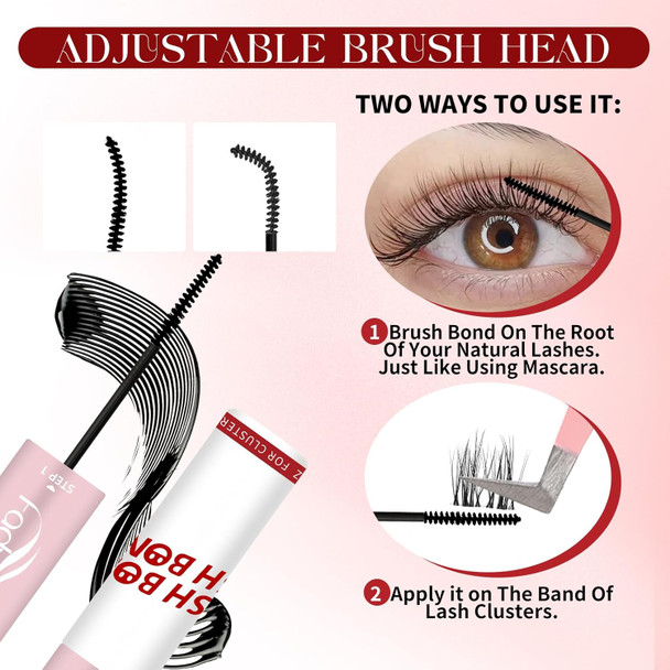 Fadvan Black Lash Extension Glue 1-Second Quick Dry 6-8 Week Retention Professional Eyelash Adhesive -Strong Hold For Salon Use (5Ml)