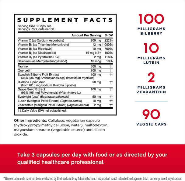 Jarrow Formulas Vision Optimizer - 90 Veggie Caps - Supports Visual Function - Contains More Than 10 Vitamins, Phytonutrients & Herbs - 30 Servings