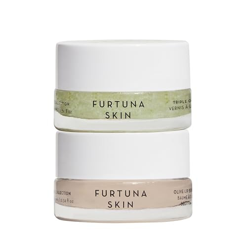 Furtuna Skin Triple Olive Lip Treatment Duo Ã¢‚¬Œ 8Ml - Organic Exfoliating Lip Polish & Hydrating Lip Butter Balm With Splendore Anchusa Complex