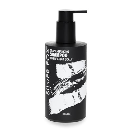 Godefroy Silver Fox Beard & Scalp Shampoo - Gray Reducing Removes Brassy Tones Moisturizes & Nourishes Scalp For Men