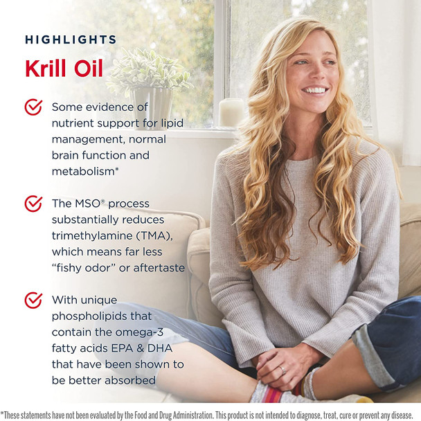 Jarrow Formulas Krill Oil - 60 Softgels - Phospholipid Omega-3 Complex with Astaxanthin - May Support Lipid Management, Brain Function & Metabolism - 30 Servings