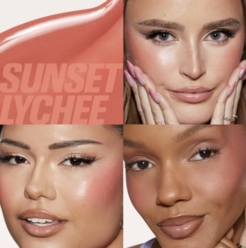 Huda Blush Filter Liquid Blush - Sunset Lychee - 0.15 Fl Oz / 4.5 Ml