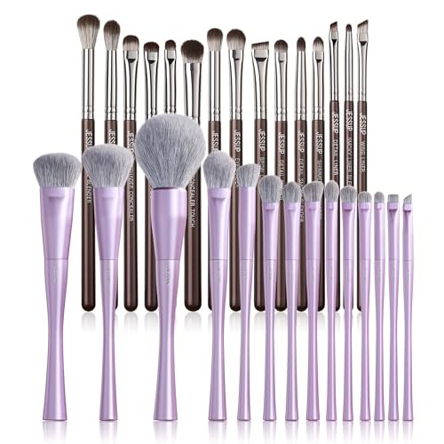 Jessup Eye Makeup Brushes Set Professional T499 Bundled With Makeup Brushes Set Luxury Purple T512