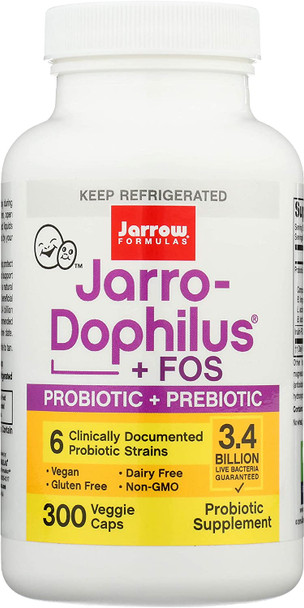 JARROW FORMULAS Jarro-Dophilus + FOS, 300 CT