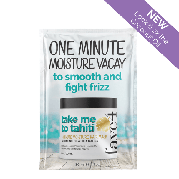 fave4 Take Me To Tahiti - 1- Minute Moisture Hair Mask - Tear Open Sachet