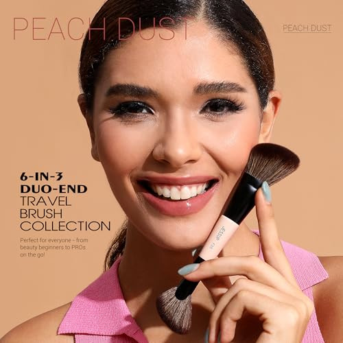 Jessup Travel Makeup Brushes Set T507 Bundled With Makeup Brush Set T329