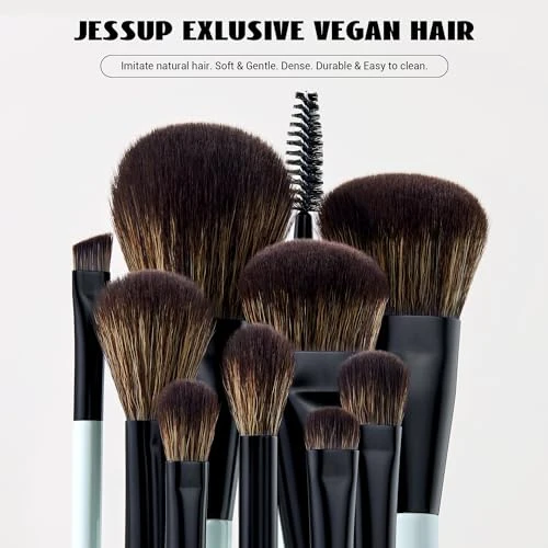 Jessup Double Sided Makeup Brushes T501 Bundled With Face Makeup Brushes T508