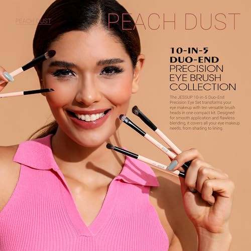 Jessup Makeup Eye Brushes T509 Bundled With Foundation Brush And Concealer Brush T497