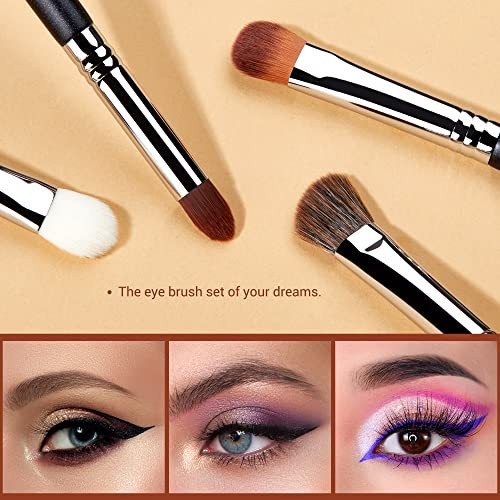 Jessup Eyeshadow Brush Set 12Pcs T339 Bundled With Face Kabuki Makeup Brushes Set T517