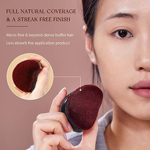 Jessup Foundation Brush Large Kabuki Makeup Brushes For Face Body Sf001 With Makeup Sponge Sp002