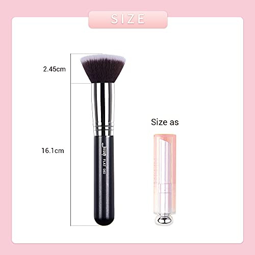Jessup Kabuki Foundation Brush For Face B069-080 Bundled With Makeup Brushes Set Professional T512