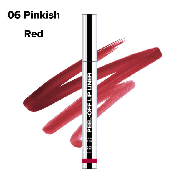 Jimyauqin Peel-Off Matte Lip Stain - Long-Lasting Lip Liner Tattoo Waterproof & Transfer-Proof For All Skin Types (Brownish Red 1Pc)