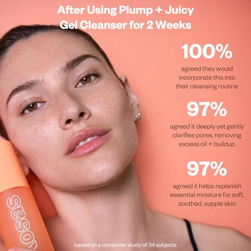 Kosas Plump + Juicy Comfy Clean Gel Cleanser Ã¢‚¬Œhydrating Face Wash For All Skin Types Deep Clean & Moisturize Soap & Sulfate With Hyaluronic Acid Panthenol & Beta Glucanã¢‚¬¹
