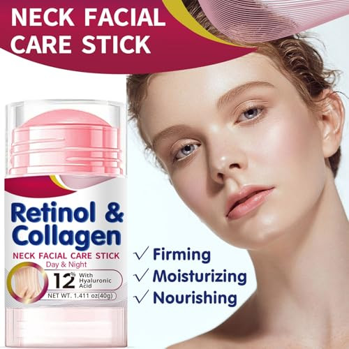 Krmspe Retinol Face Stick Retinol & Collagen Firming Serum Stick With Hyaluronic Acid Neck Facial Care Day & Night Lifting & Firming Anti Wrinkle Moisturizer Balm Cream For All Skin Types 1.41Oz