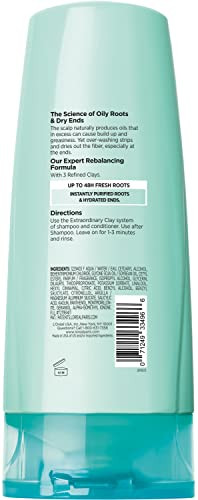 L'Oreal Paris Elvive Extraordinary Clay Rebalancing Conditioner 12.6 Fl Oz (Packaging May Vary)