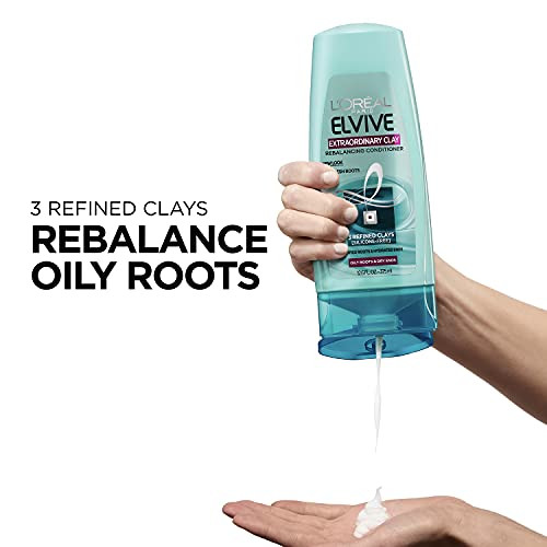 L'Oreal Paris Elvive Extraordinary Clay Rebalancing Conditioner 12.6 Fl Oz (Packaging May Vary)