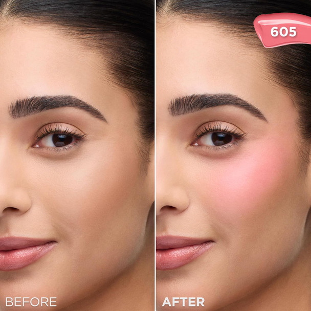 L'Oreal Paris True Match Lumi Le Liquid Blush Intense Lightweight Blush Formula With Liquid Pigments Dewy Bright Pink 0.33 Fl Oz