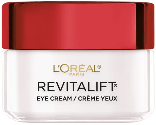 L'Oreal Paris Skincare Revitalift Anti-Wrinkle And Firming Eye Cream With Pro Retinol Treatment To Reduce Dark Circles Fragrance 0.5 Oz.