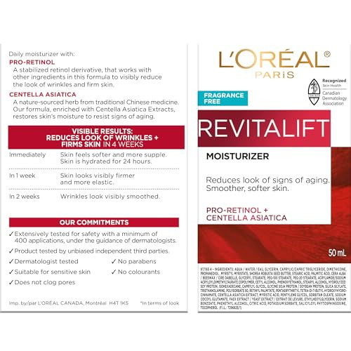 Lã¢‚¬„¢Oreal Paris Revitalift Anti Aging Face And Neck Cream Smoothing And Firming Moisturizer For 24Hr Hydration Fragrance 1.7 Oz